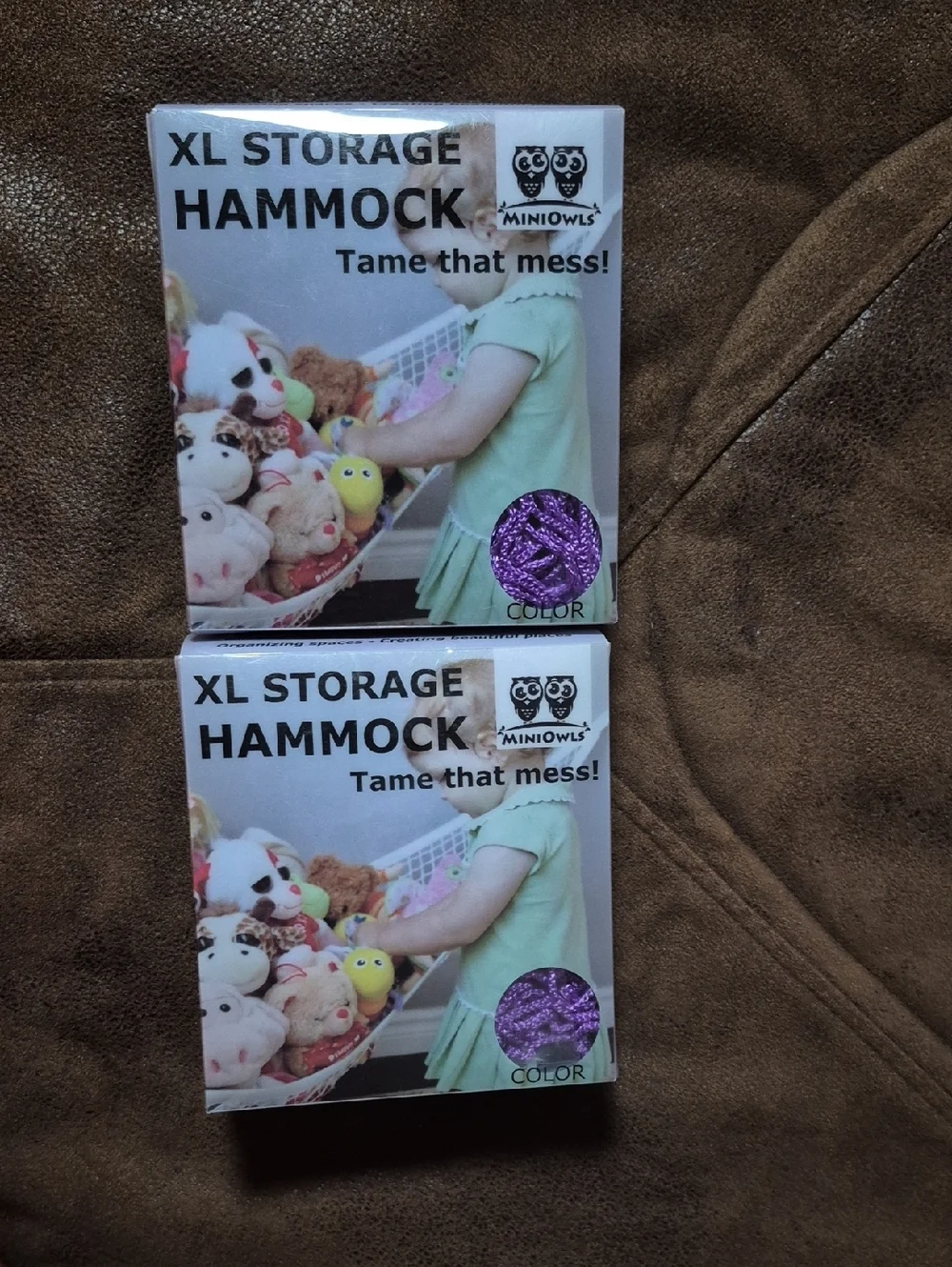 XL Storage Hammock - Purple Toy Organizer